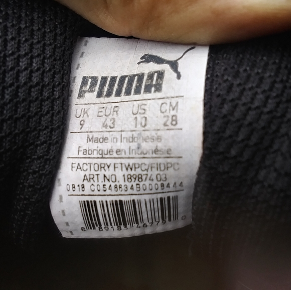 Used black puma shoes - Picture 5 of 9